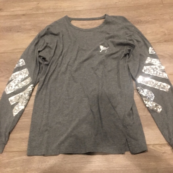 Long Sleeved Tee with Back Cut Out - Picture 1 of 2